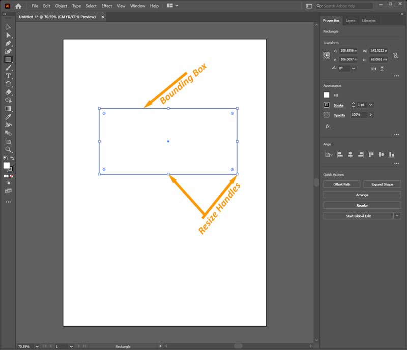 Bounding Box and Resize Handles