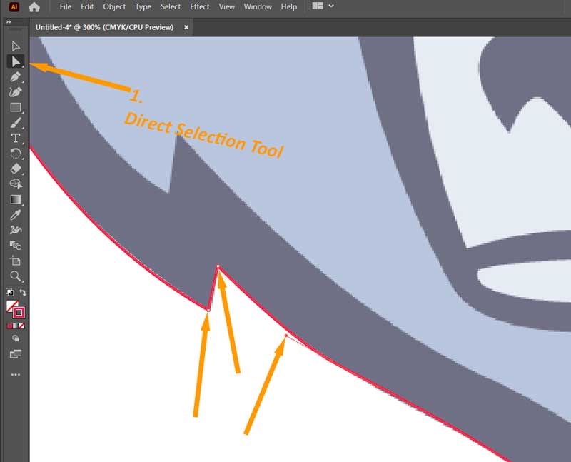 Direct Selection Tool in Illustrator