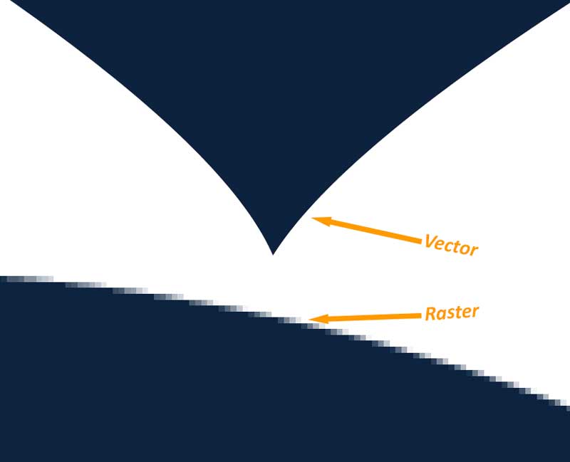 Raster vs Vector Image