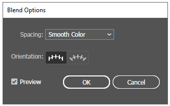 Blend Options Box