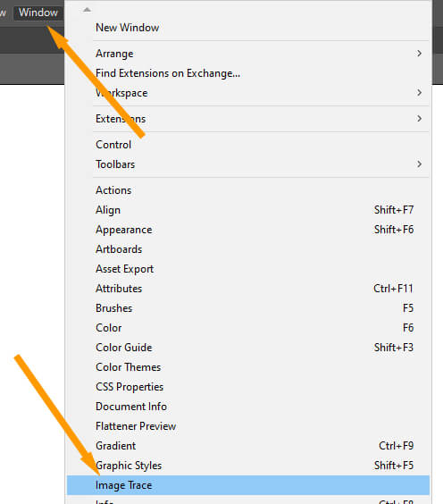 tracing option adobe illustrator 2015