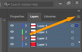 Layers Menu