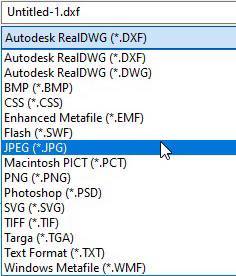 JPEG or JPG image option in Adobe Illustrator