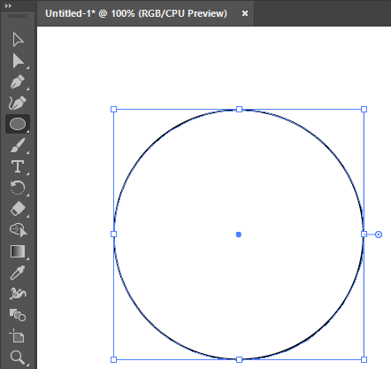 Drawing Circle by pressing Shift