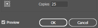 Copies option in Transform Effect