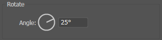 Rotate option in Transform Effect