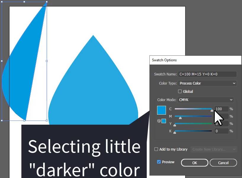 Selecting Darker Color