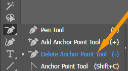 Delete Anchor Point Tool