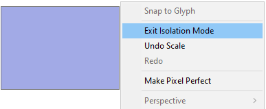 Exit Isolation Mode Option