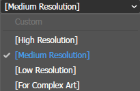 Medium Resolution