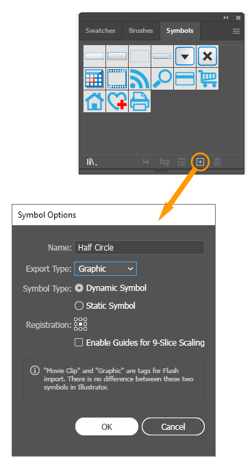 Symbols option