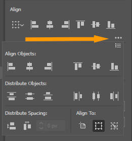 Align Panel in Properties