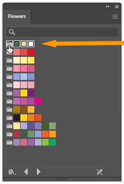 Click any color palette