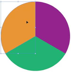 illustrator download circle divided into three parts