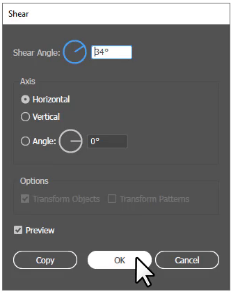 34 Degree Shear Angle