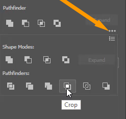 Crop Icon in Illustrator