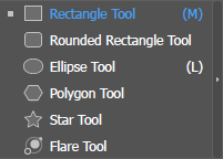 More Tools under Rectangle Tool