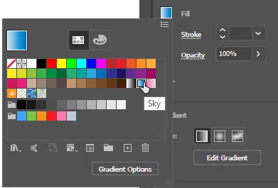 Select any Gradient color