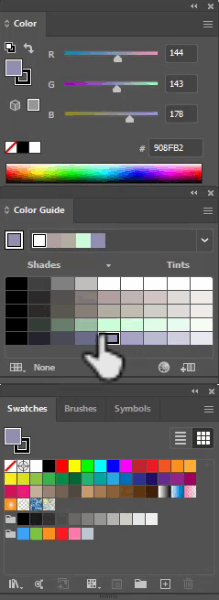 Selecting Color