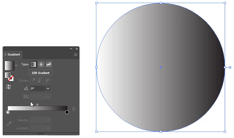 Adding Gradient to shape