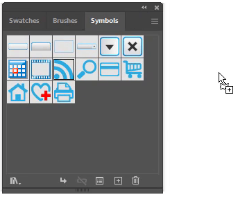 Click and drag symbol