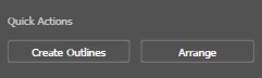 Create Outlines option under Quick Actions