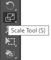 Scale Tool in Advanced Toolbar