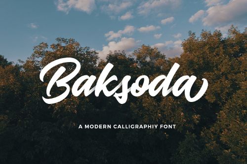 Baksoda Free Font for Illustrator