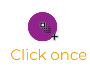 click once on the second shape