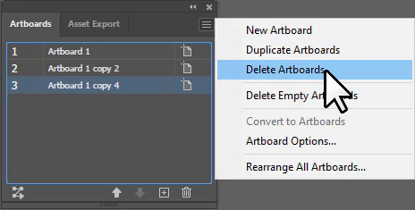 Delete Artboards