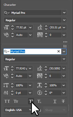 Super Script option in Illustrator