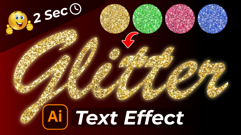 How to Make Glitter Text in Illustrator - ezGYD.com